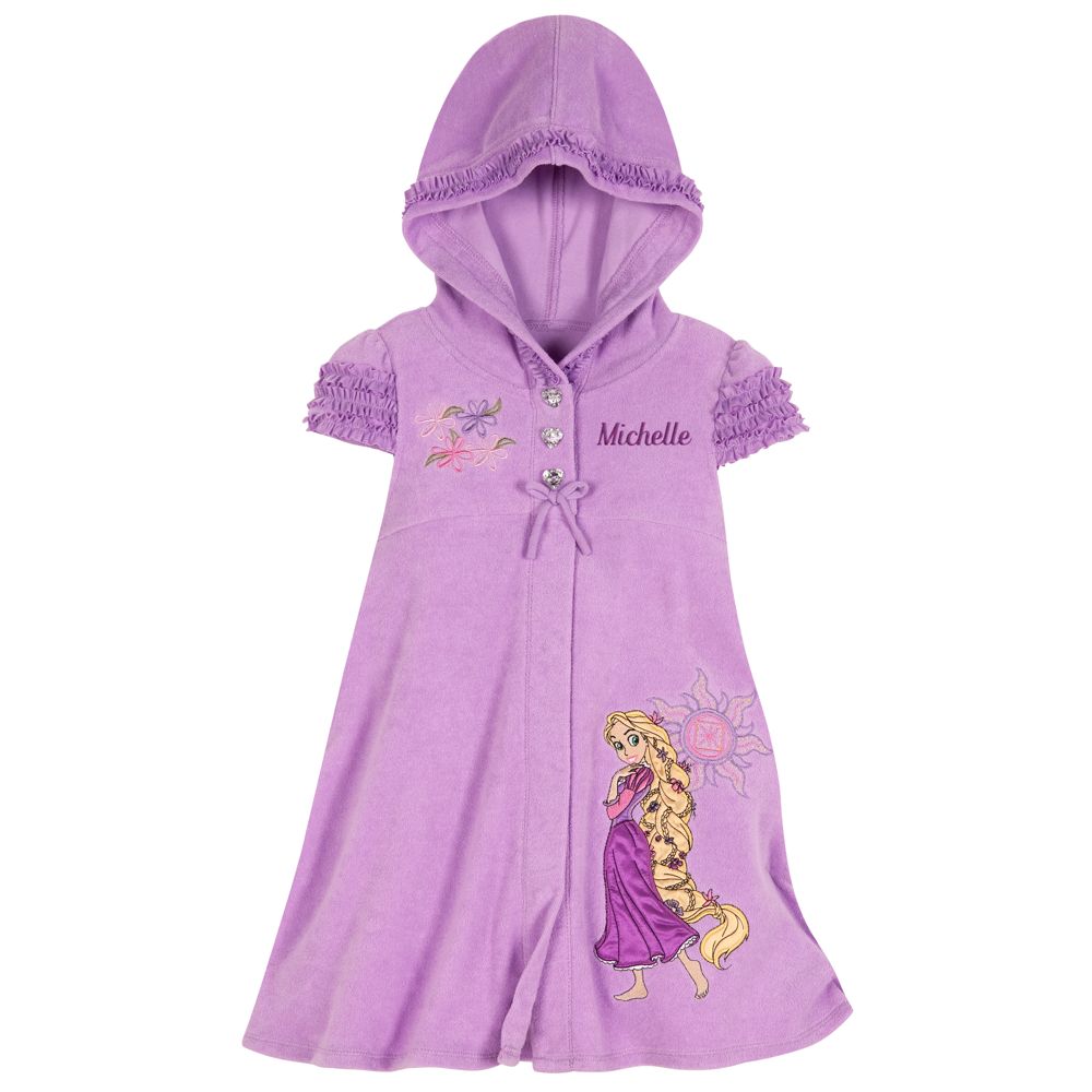Personalizable Hooded Rapunzel Cover Up for Girls