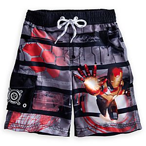 Iron Man Swim Trunks for Boys