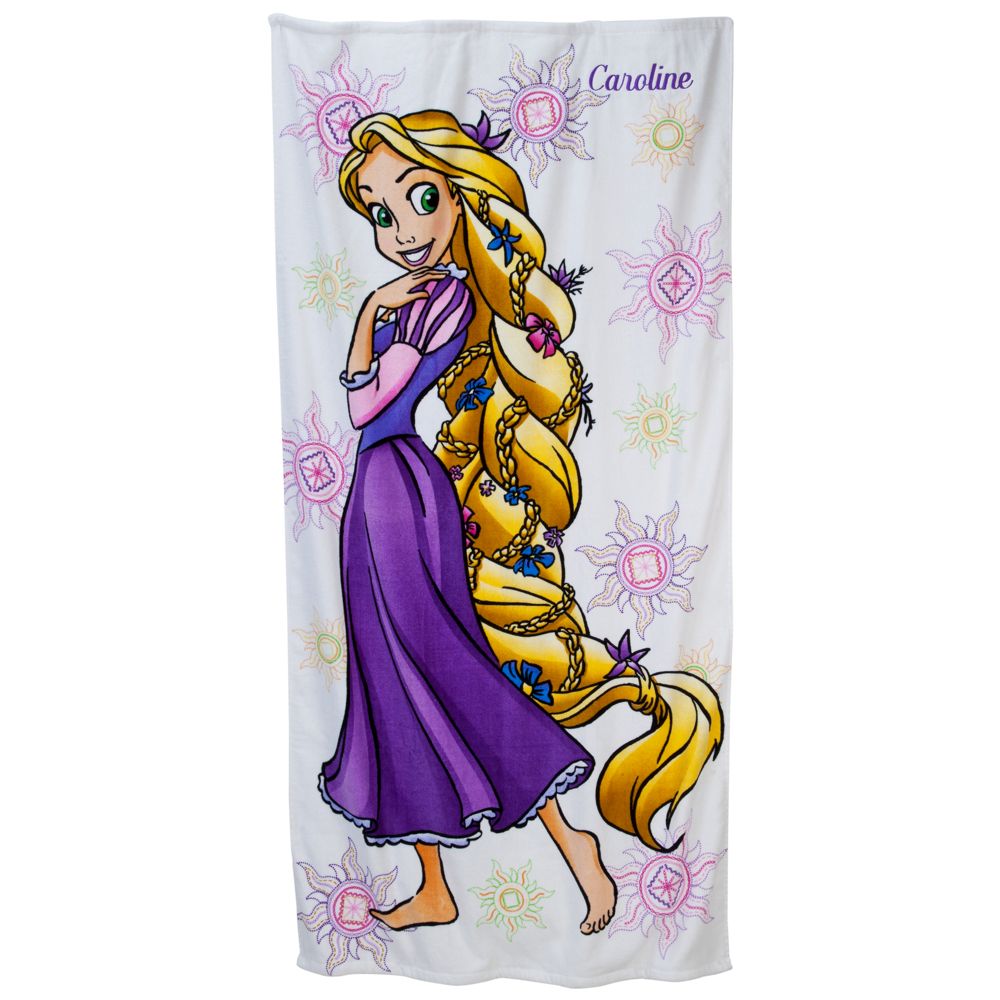 Personalizable Rapunzel Beach Towel