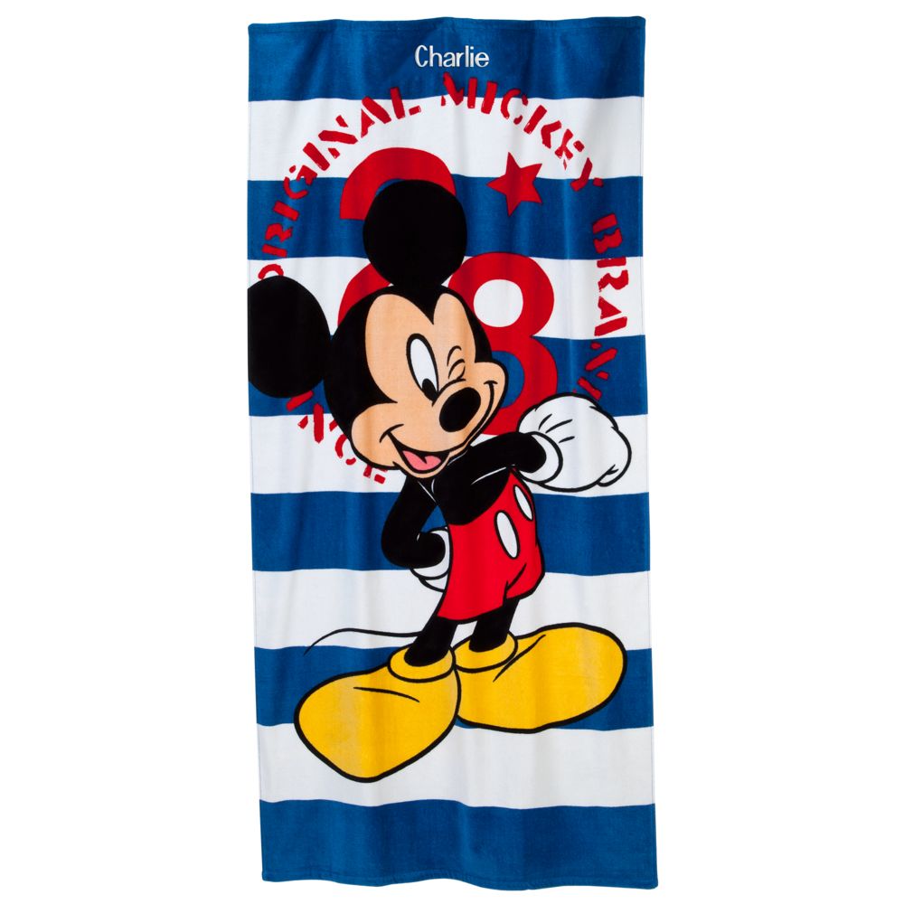 Personalizable Mickey Mouse Beach Towel