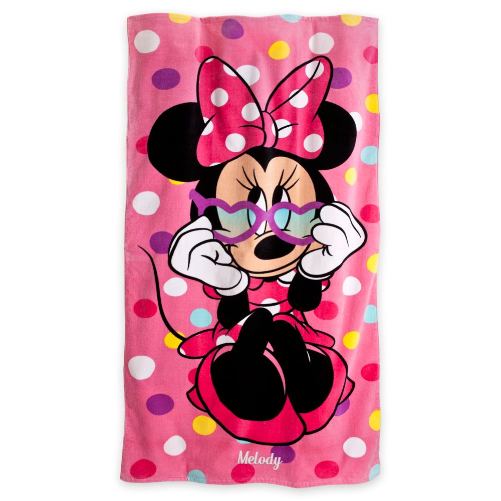 Minnie Mouse Beach Towel - Personalizable