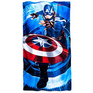 Captain America Beach Towel - Personalizable