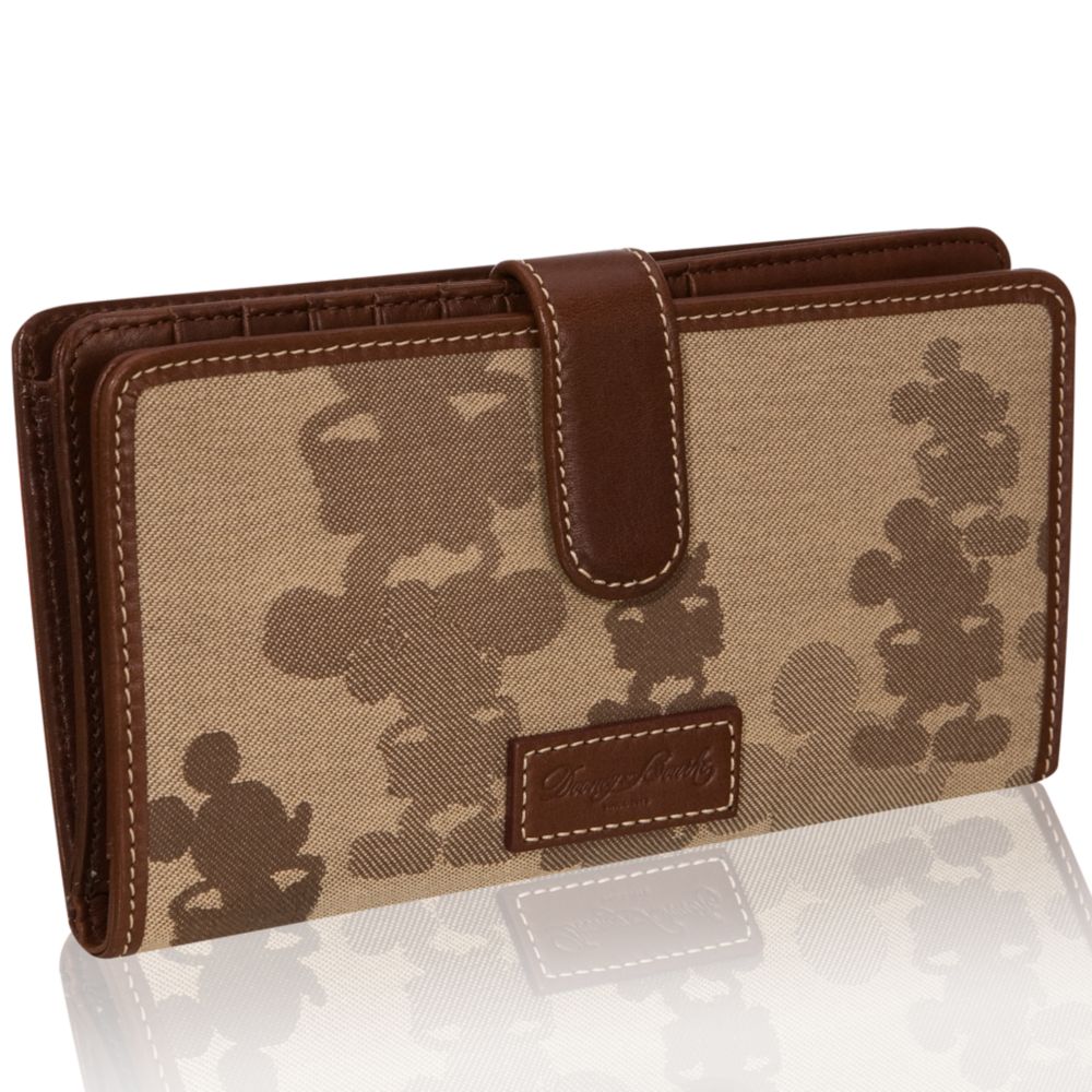Tonal Mickey Mouse Checkbook Wallet by Dooney & Bourke