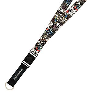 Deluxe Graffiti Mickey Mouse and Friends Lanyard