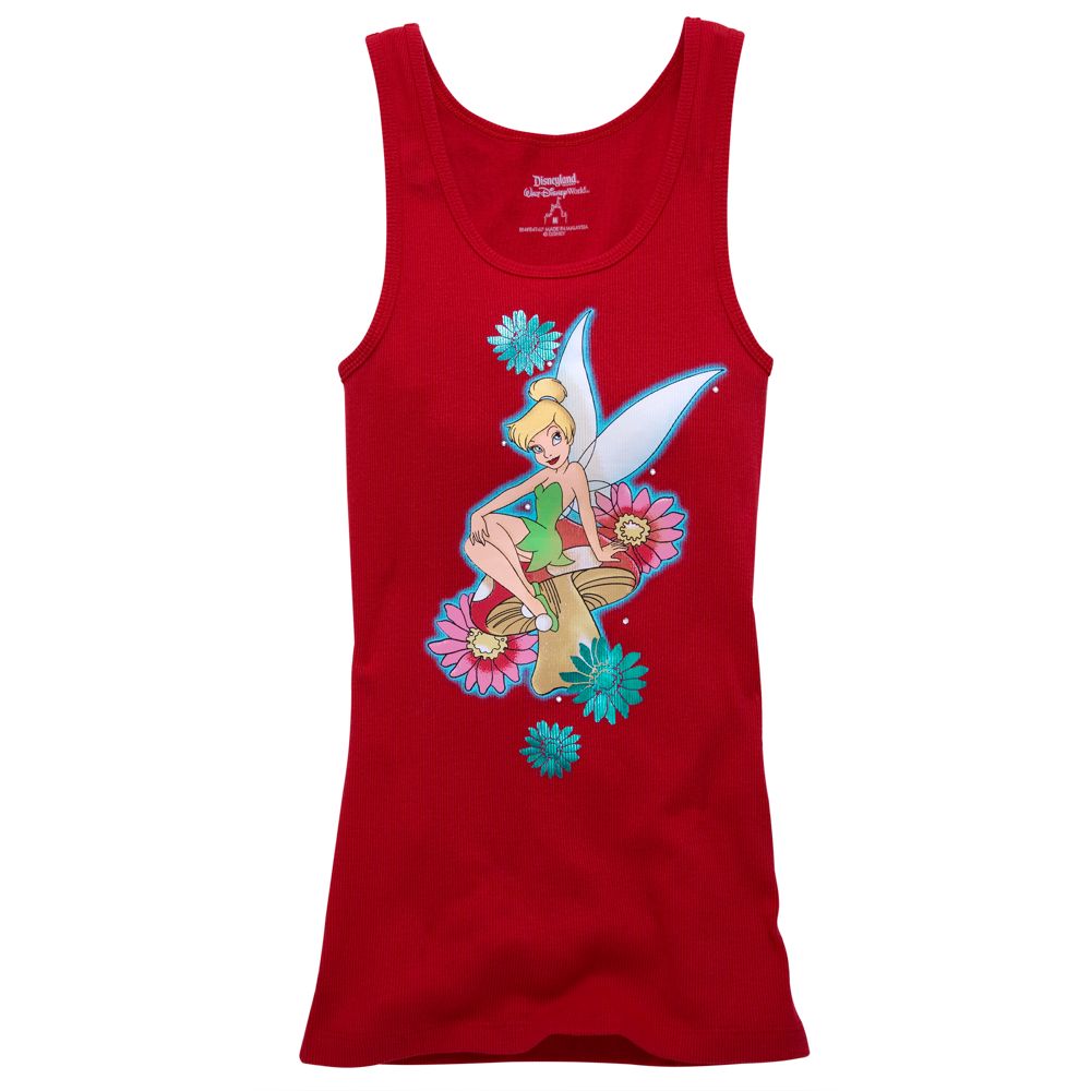 Floral Tattoo Tinker Bell Tank Top