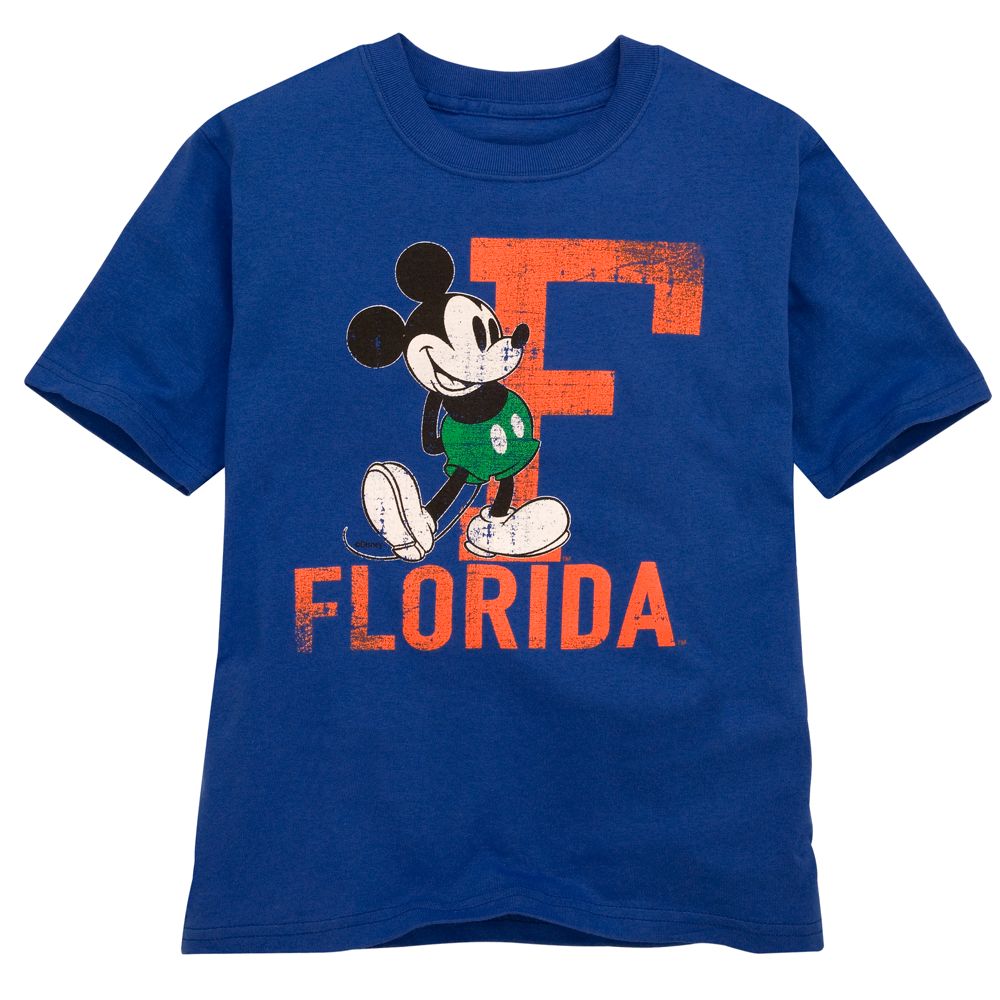 Disney Parks Authentic University of Florida Mickey Mouse Tee for Kids