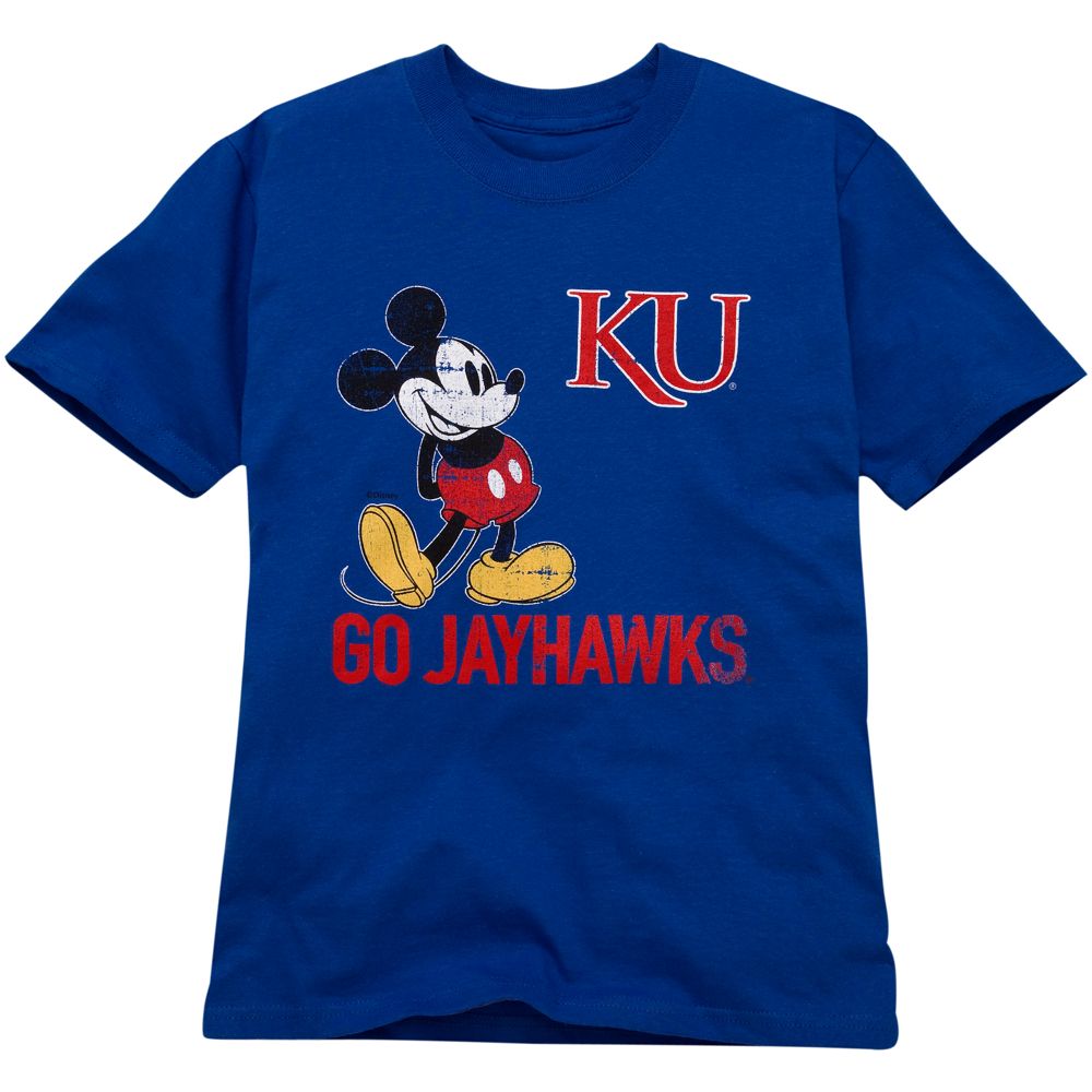 Disney Parks Authentic University of Kansas Mickey Mouse Tee for Kids