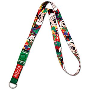Deluxe Christmas Mickey Mouse Lanyard
