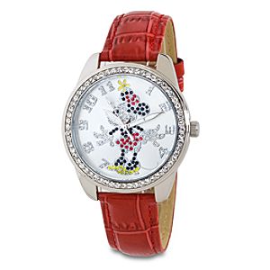 Rhinestone Minnie Mouse Watch