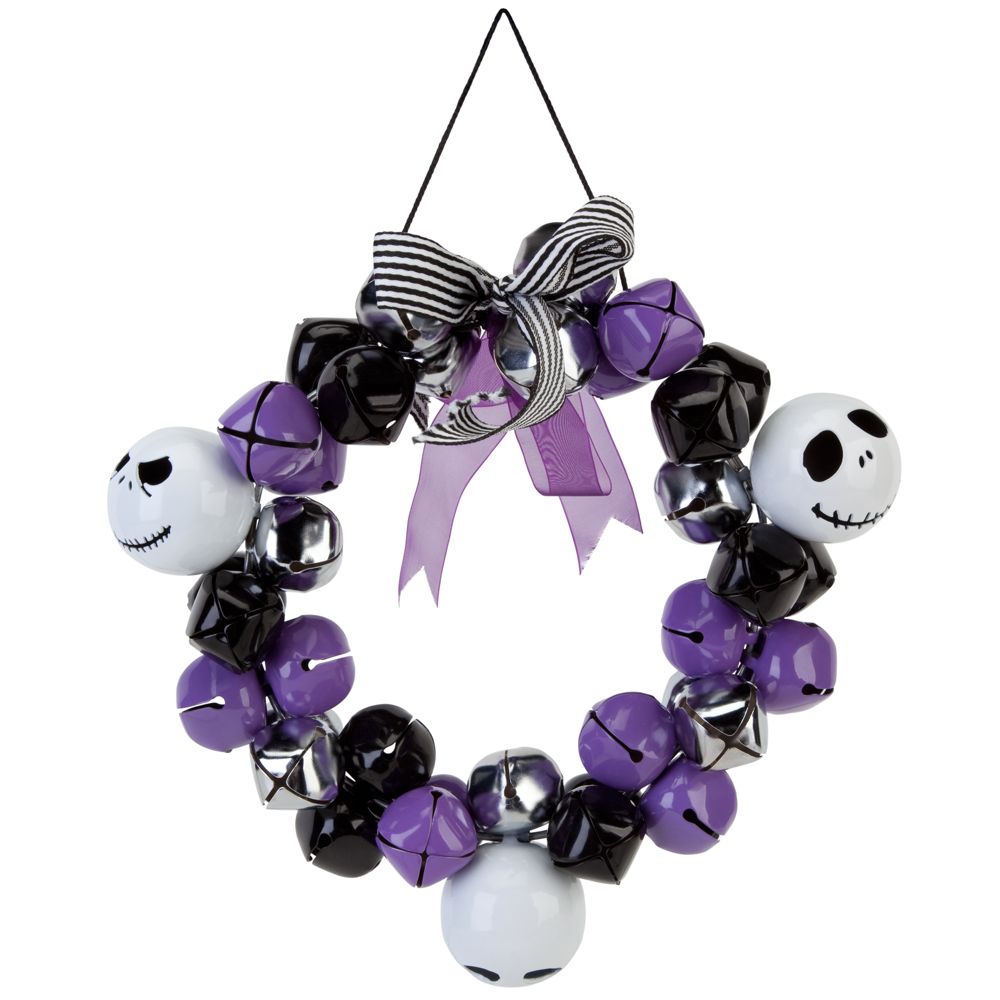 Products>Home & Decor>Home Accents>More Home Decor> - Jack Skellington Jingle Bell Wreath: Sizes 