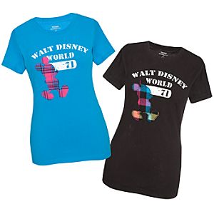 Plaid Mickey Mouse Walt Disney World Tee