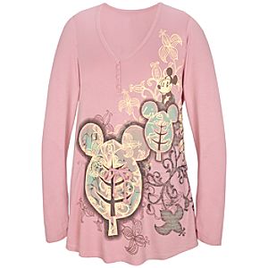Organic Yoga Mickey Mouse Top