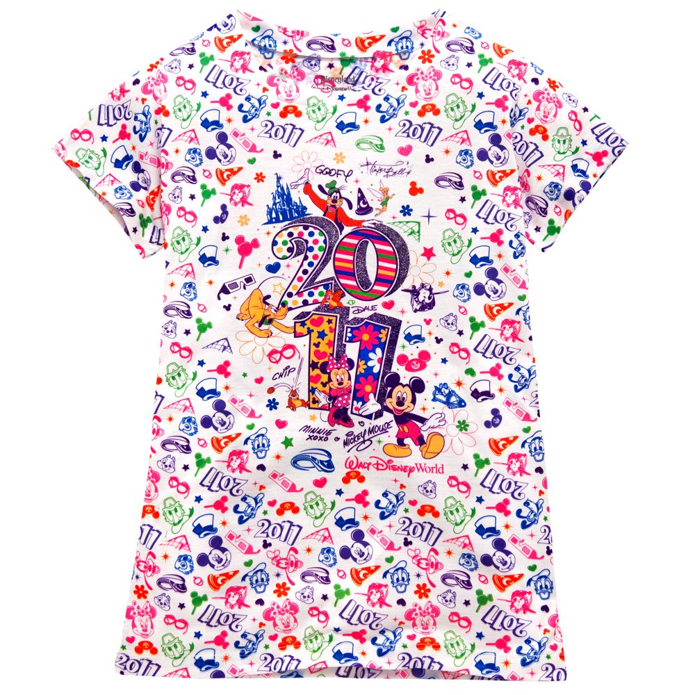 Glitter Walt Disney World Resort 2011 Mickey Mouse and Friends Tee for Girls