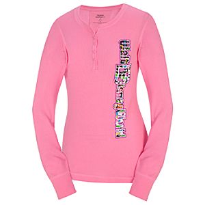 Long Sleeve Thermal Mickey Mouse Pajama Top