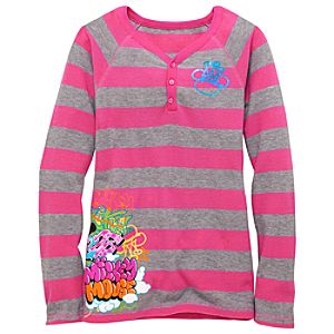 Graffiti Thermal Mickey Mouse Henley
