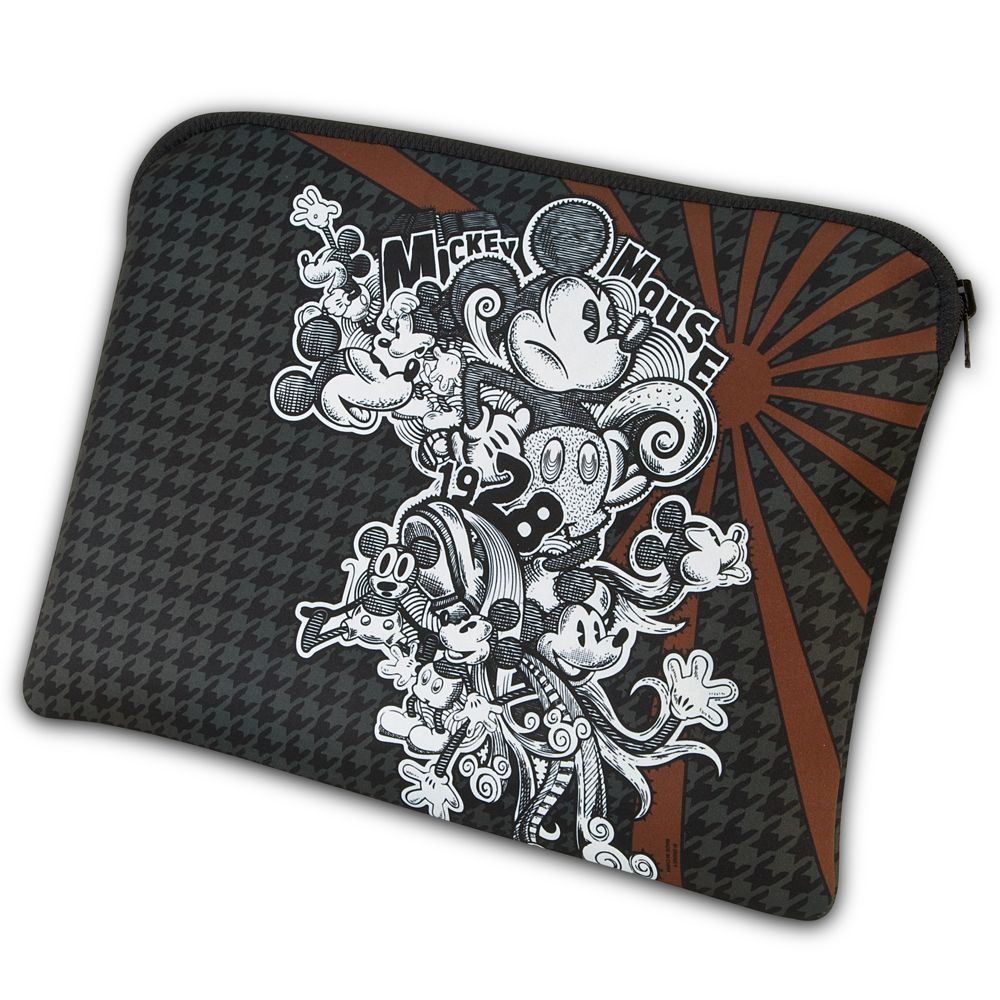 Urban Gear Reversible Houndstooth Mickey Mouse Laptop Sleeve