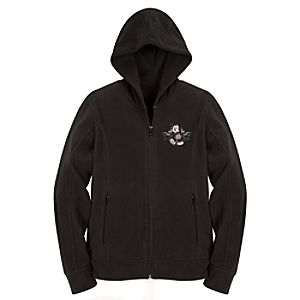 Hooded Polar Fleece Mickey Mouse Jacket -- Black