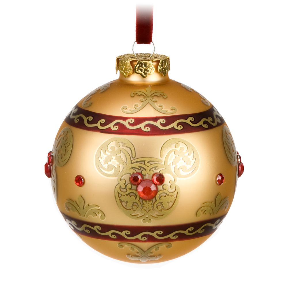 Victorian Jeweled Mickey Mouse Ornament