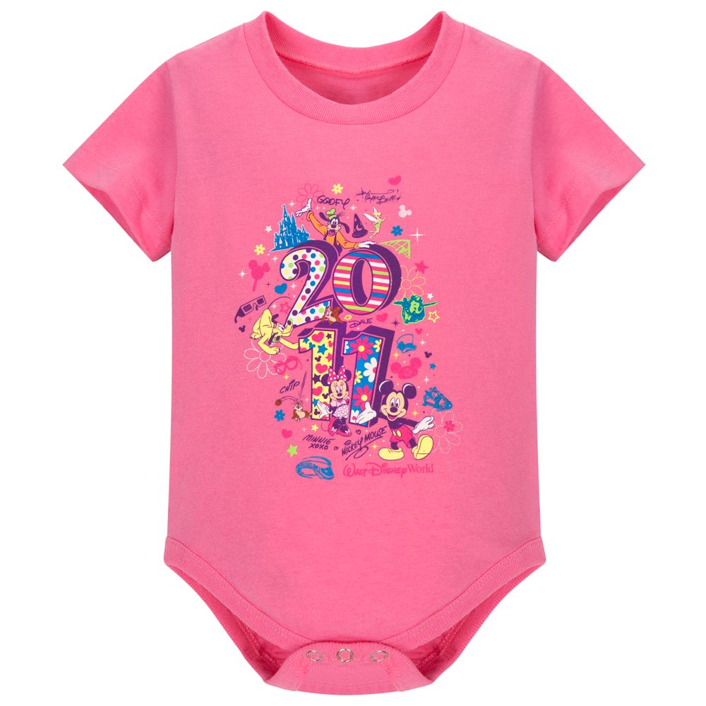 Walt Disney World 2011 Mickey Mouse Bodysuit for Baby Girls