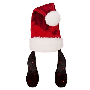 Light-Up Adult Goofy Ears Santa Hat