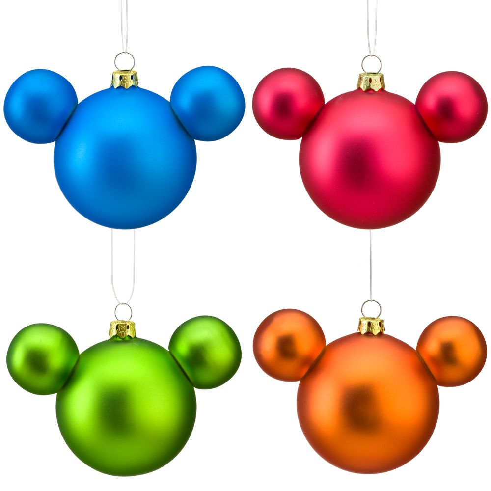 Mickey Mouse Icon Ornaments -- 4-Pc.