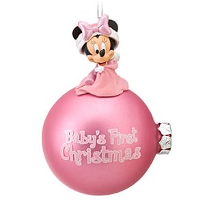 Babys First Christmas Minnie Mouse Ornament