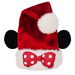 Adult Minnie Mouse Ears Santa Hat