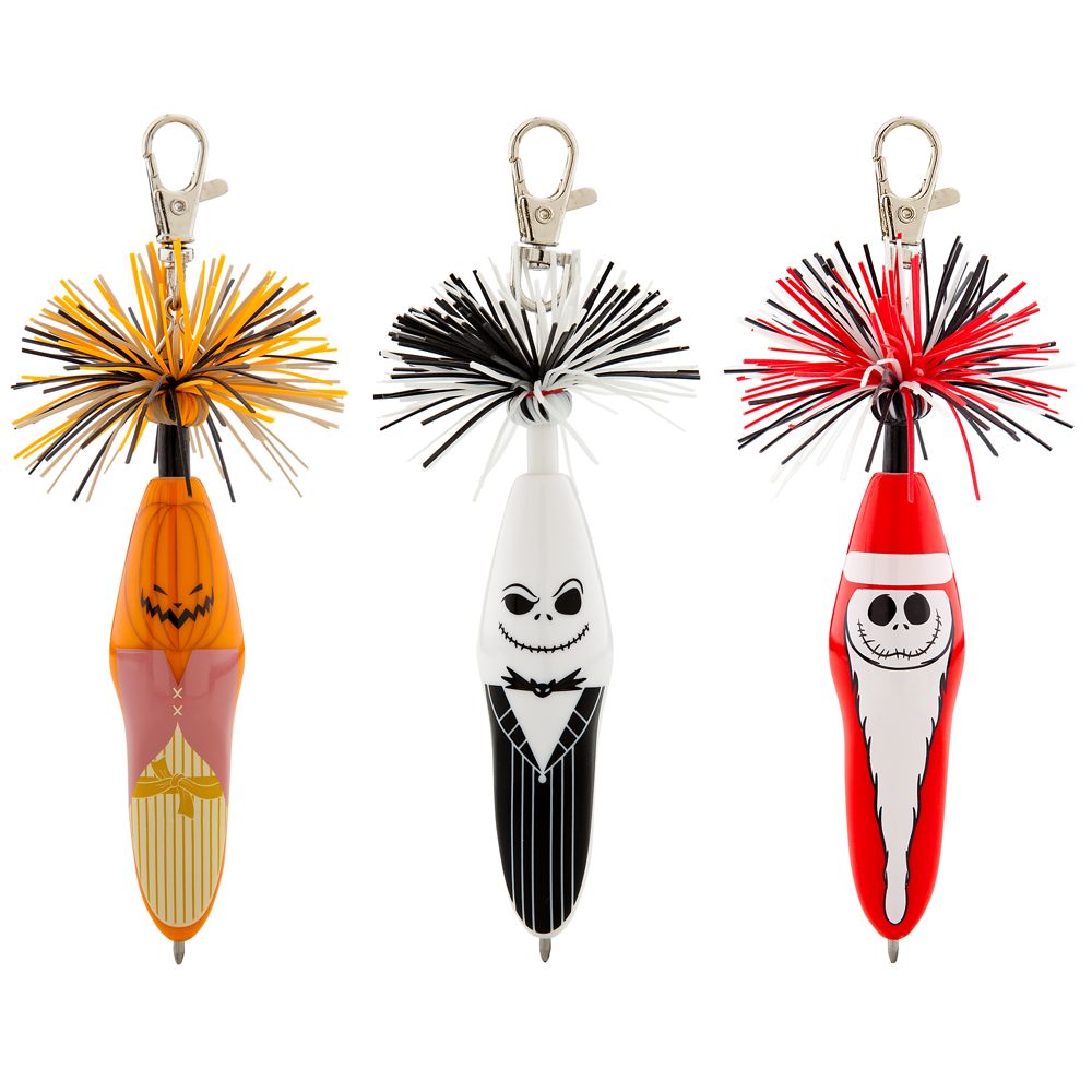 Products>Home & Decor>Stationery>Autograph Books & Pens> - Kooky&trade; Jack Skellington Pen Set -- 3-Pack: Sizes 