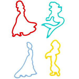 Disney Princess Bandz Elastic Bracelets Series 2 -- 20-Pc.