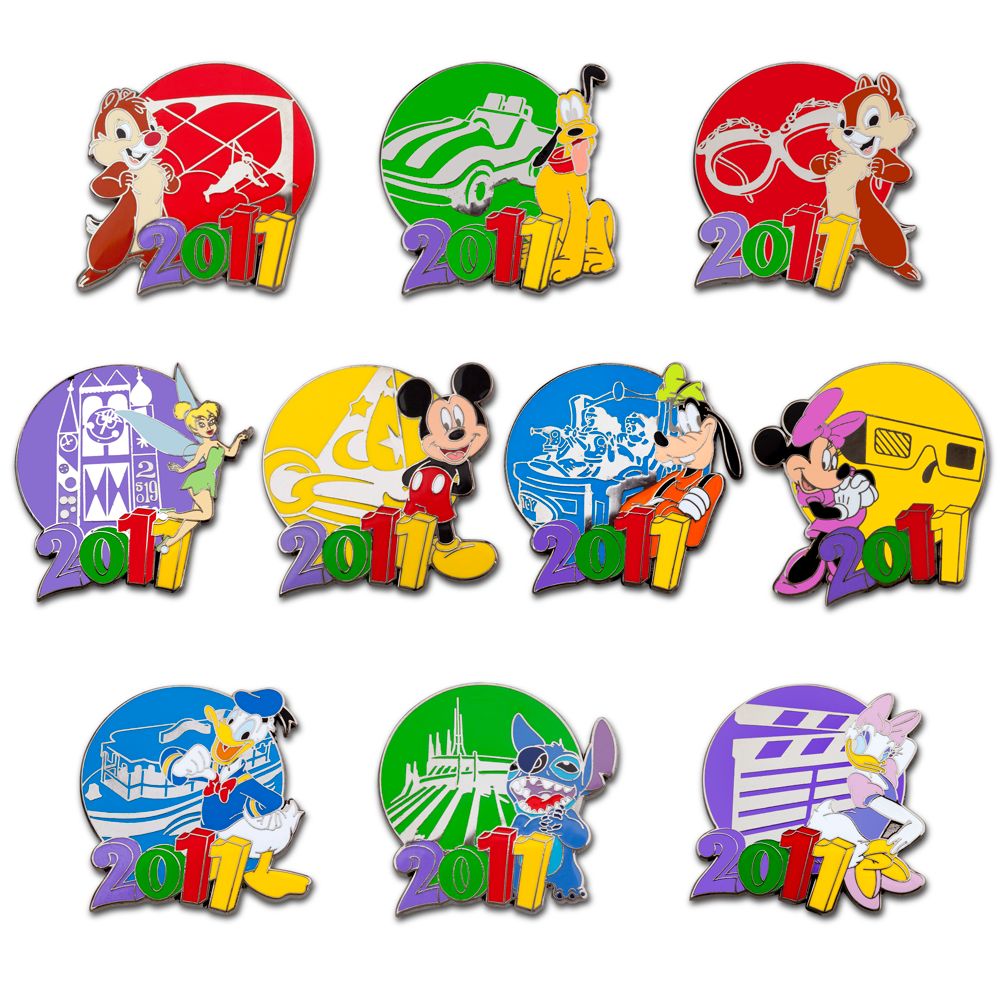 2011 Disney Parks Mystery Pin Set - 2-Pc.