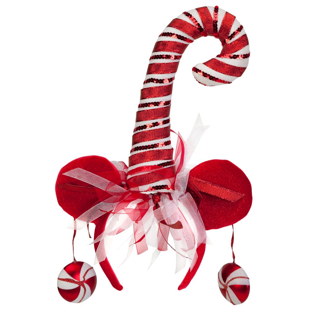 Candy Cane Mickey Mouse Ears Headband