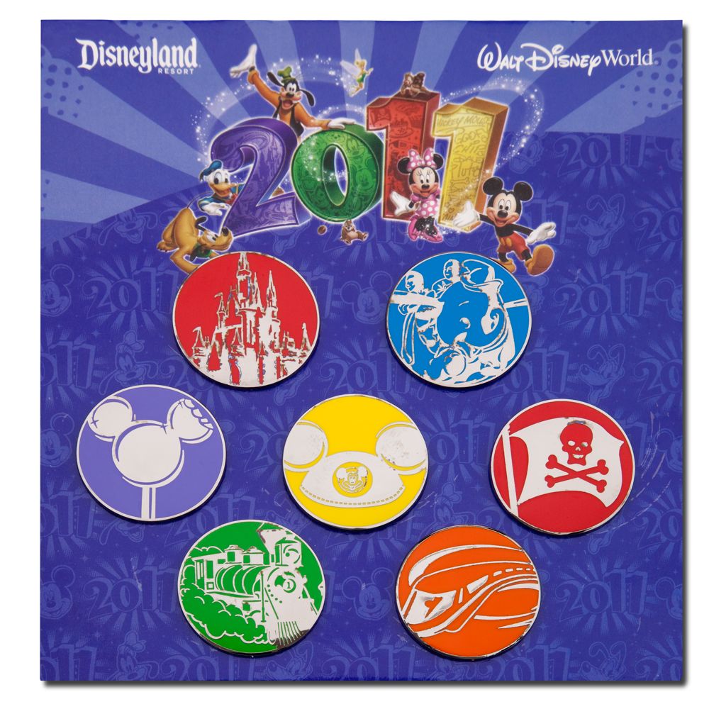 2011 Disney Parks Pin Set -- 7-Pc.