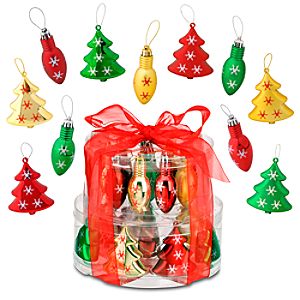 Shatterproof Bulbs and Trees Mickey Mouse Ornaments -- 18-Pc.