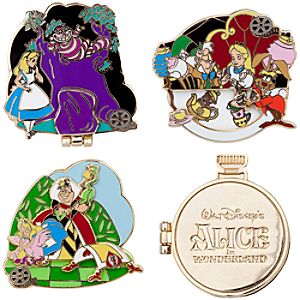 Classic Collection Alice in Wonderland Pin Set -- 4-Pc.