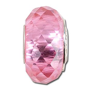 Pink Glass Chamilia Charm