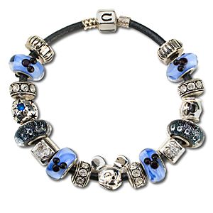 Graphite Leather Chamilia Bracelet -- 7 1/2 L