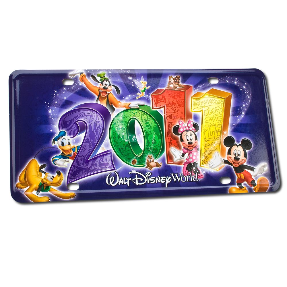 2011 Walt Disney World Resort License Plate