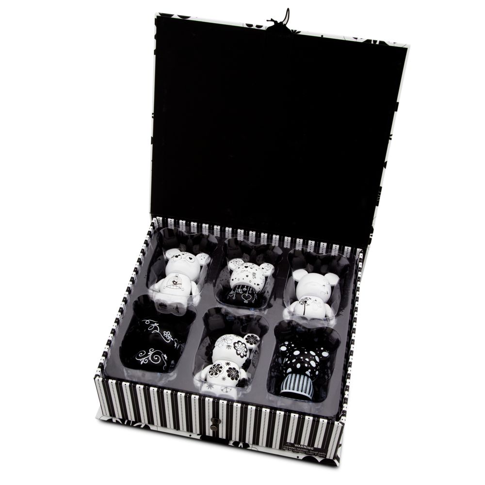 Vinylmation Black & White 3 Figure Set -- 6-Pc.