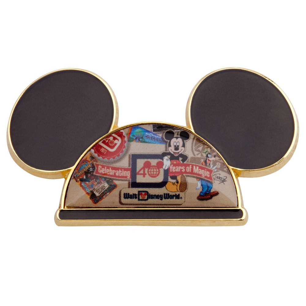 40th Anniversary Walt Disney World Mickey Mouse Ear Hat Pin