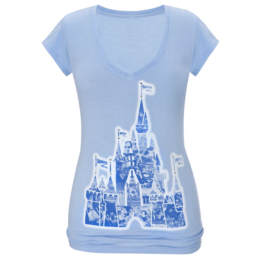 40th Anniversary Magic Kingdom Castle Tee For Women