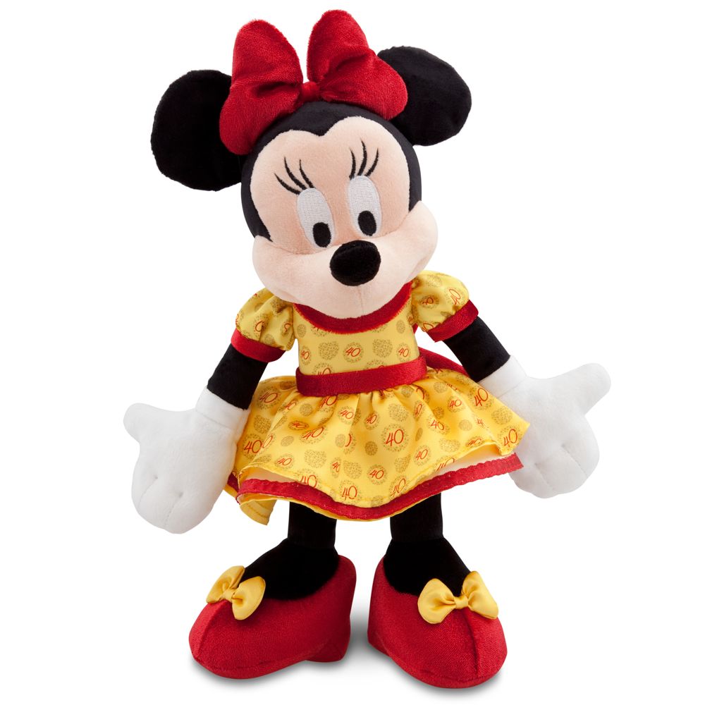 Magic Kingdom 40th Anniversary Minnie Mouse Plush Toy -- 10''