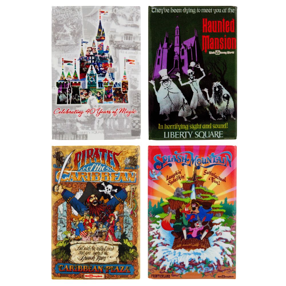 Magic Kingdom "Celebrate 40 Years of Magic" Magnets (4-Piece Set)