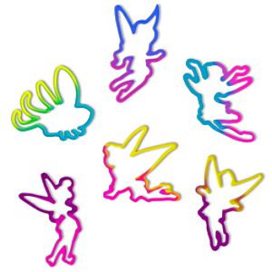 Disney Fairies Bands Elastic Bracelets Series 1 -- 12-Pc.