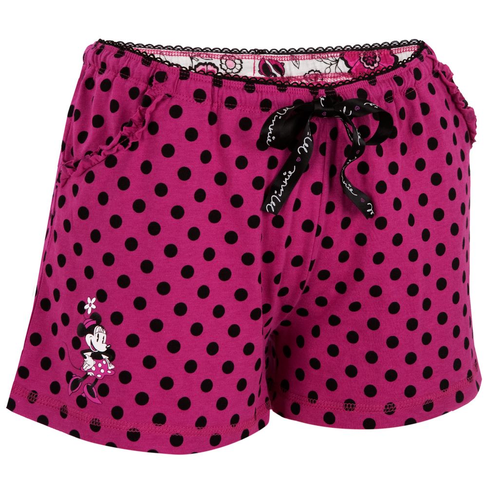 Polka Dot Minnie Mouse Sleep Shorts for Women