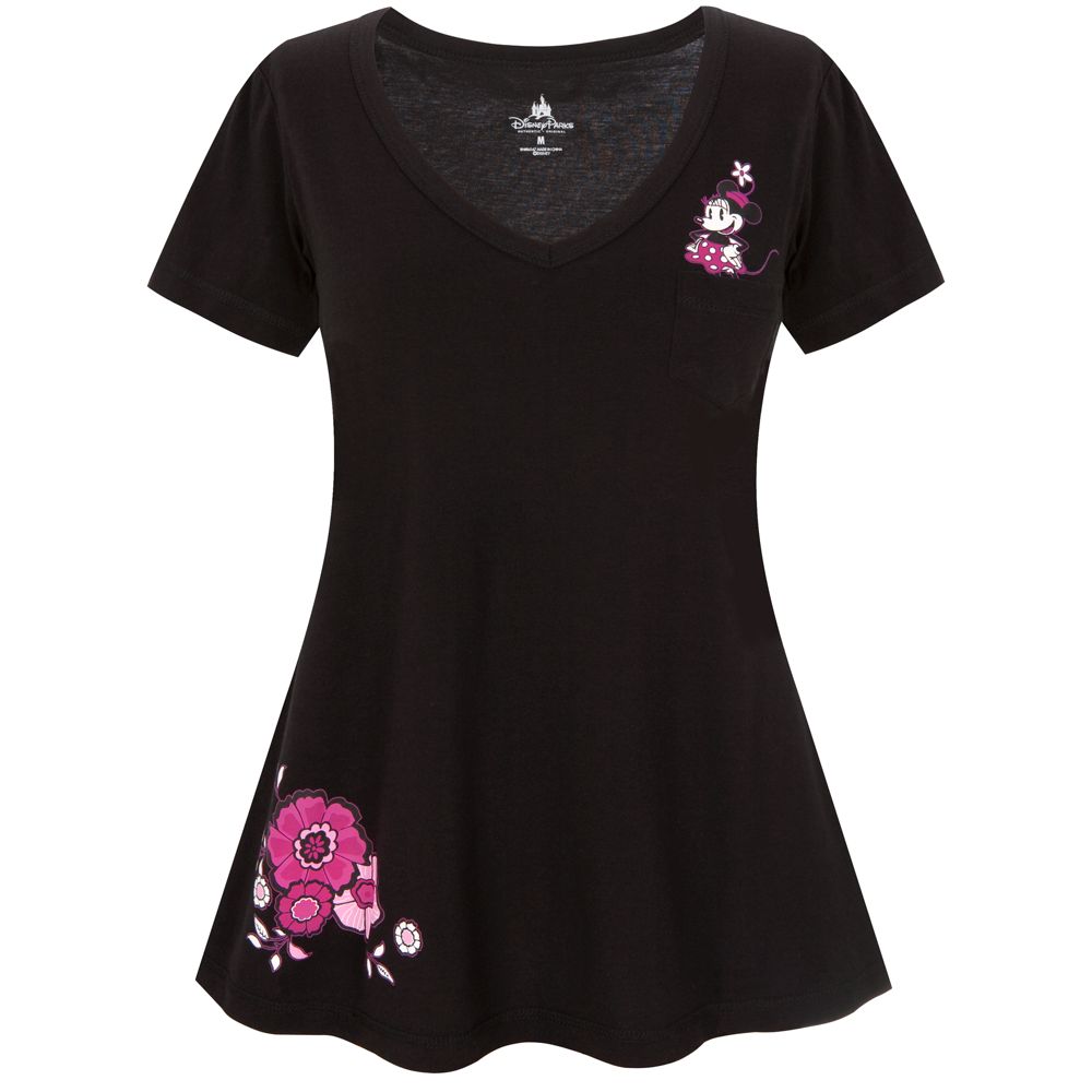 V-Neck Sleepwear Minnie Mouse Tee for Women