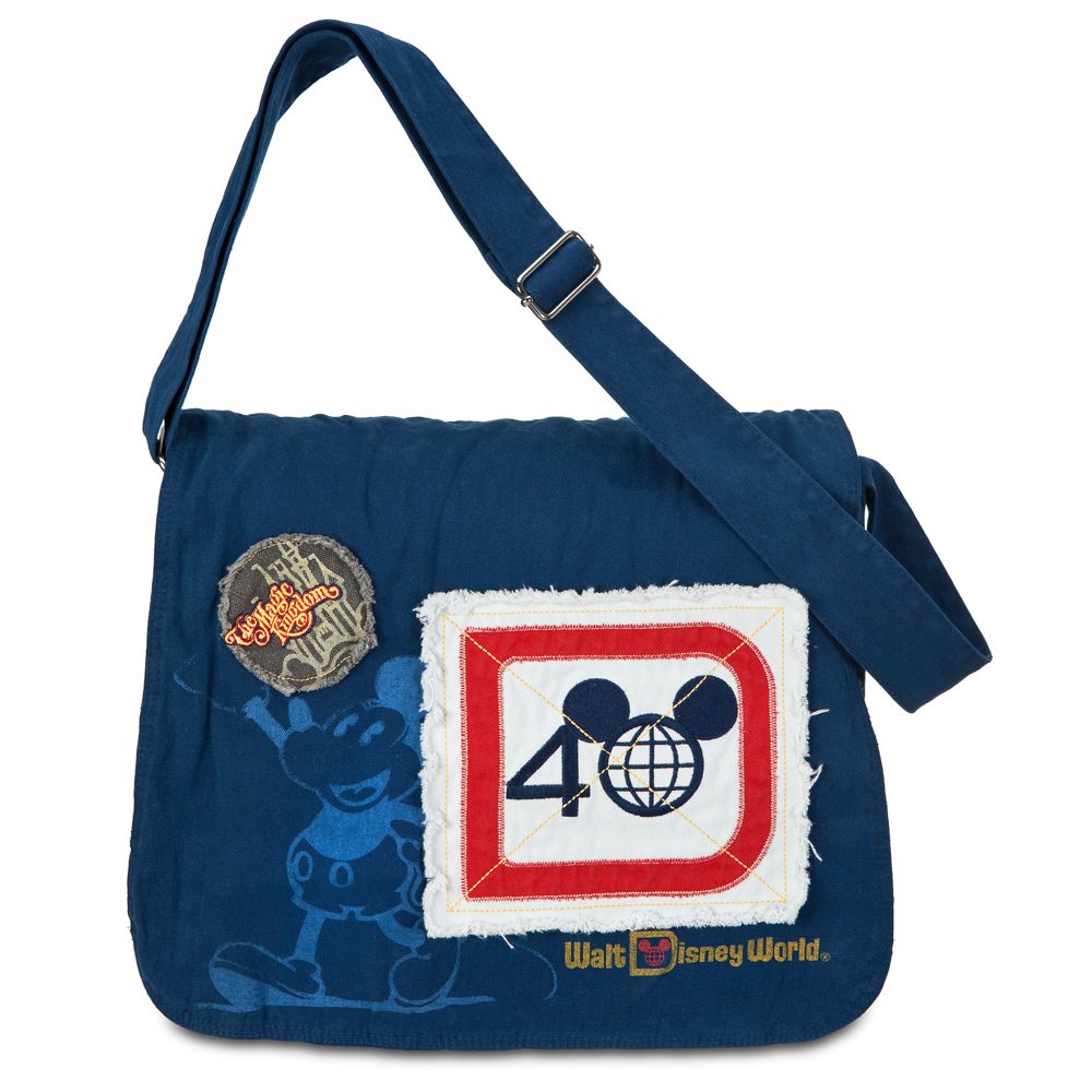 Magic Kingdom 40th Anniversary Denim Messenger Bag