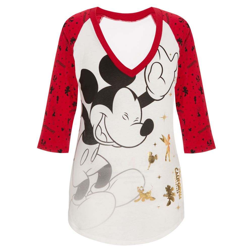 Disney California Adventure Raglan Mickey Mouse Tee for Women