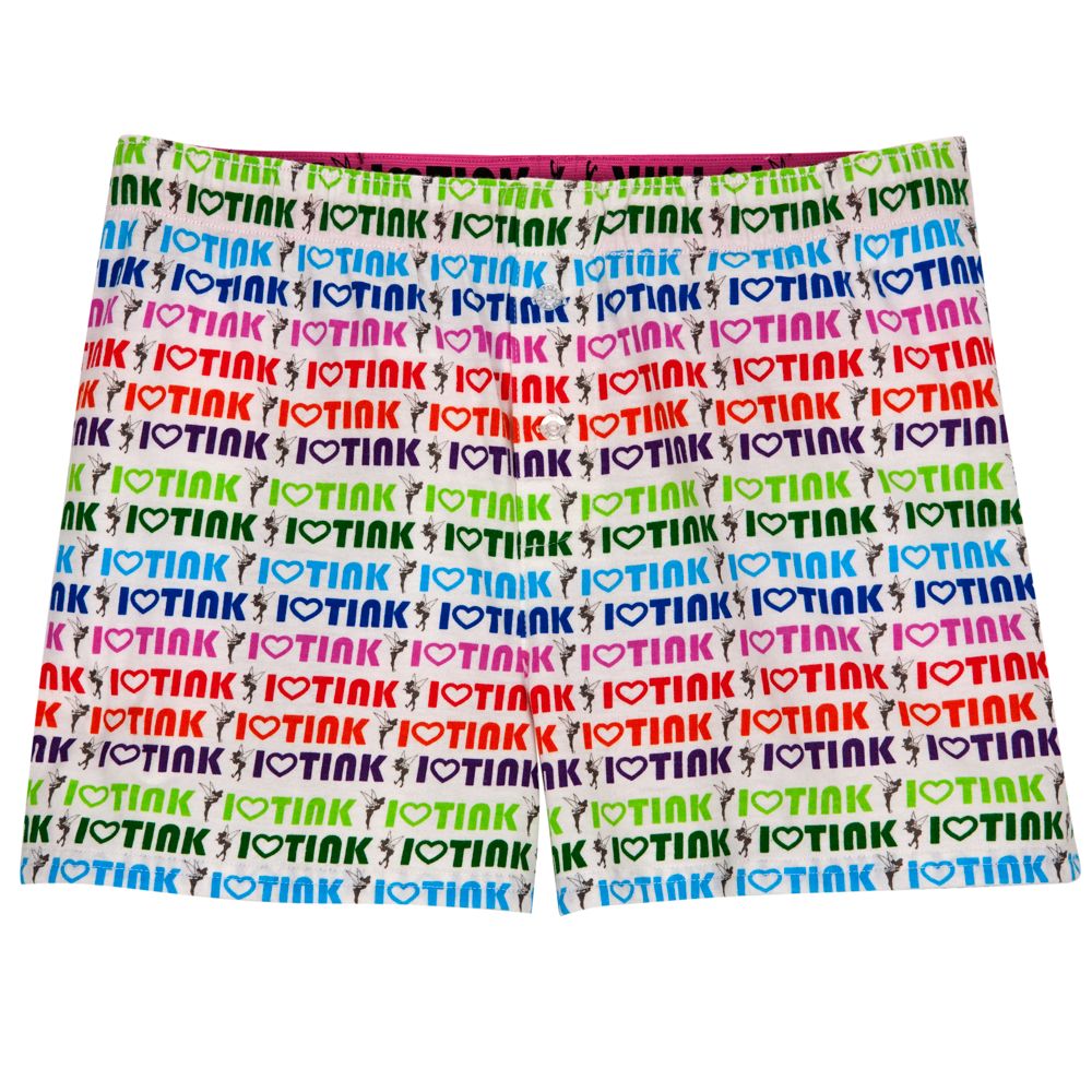 I Heart Tinker Bell Boxer Shorts for Women