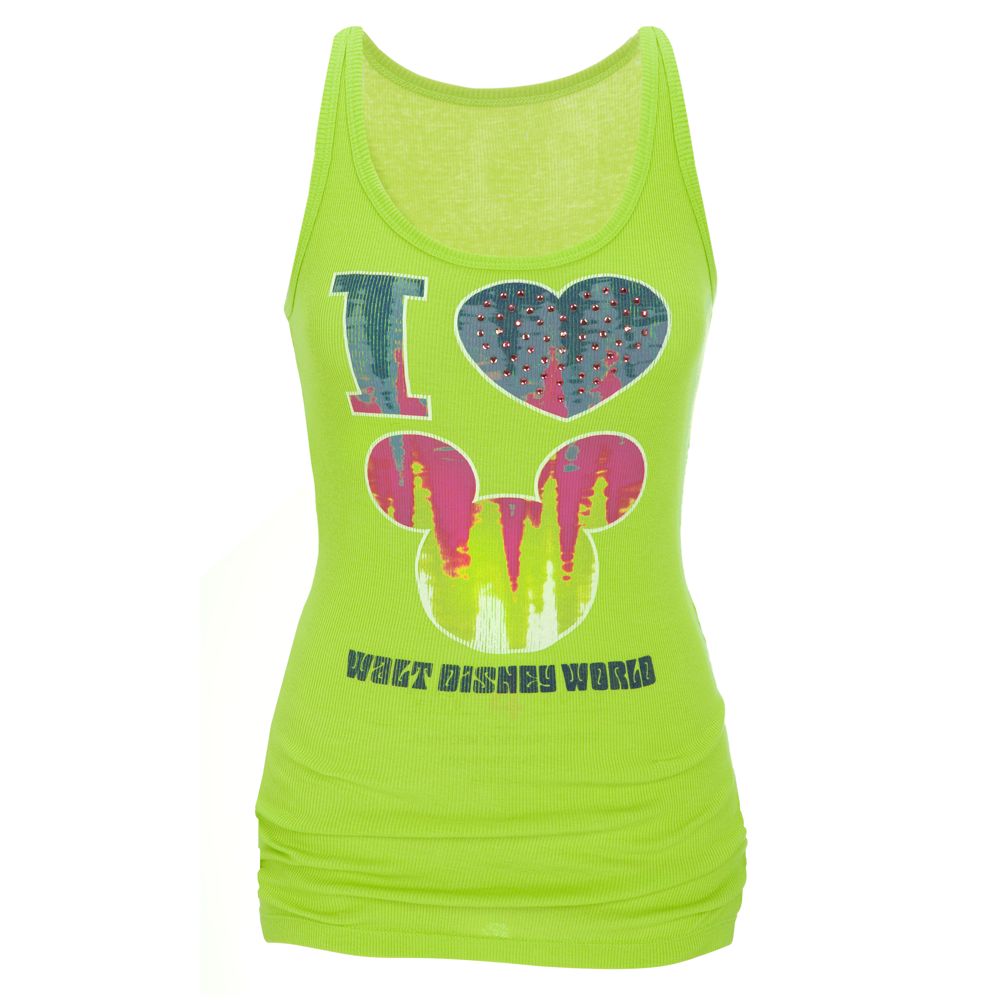 Tye Dye I Heart Mickey Mouse Tank Top for Women