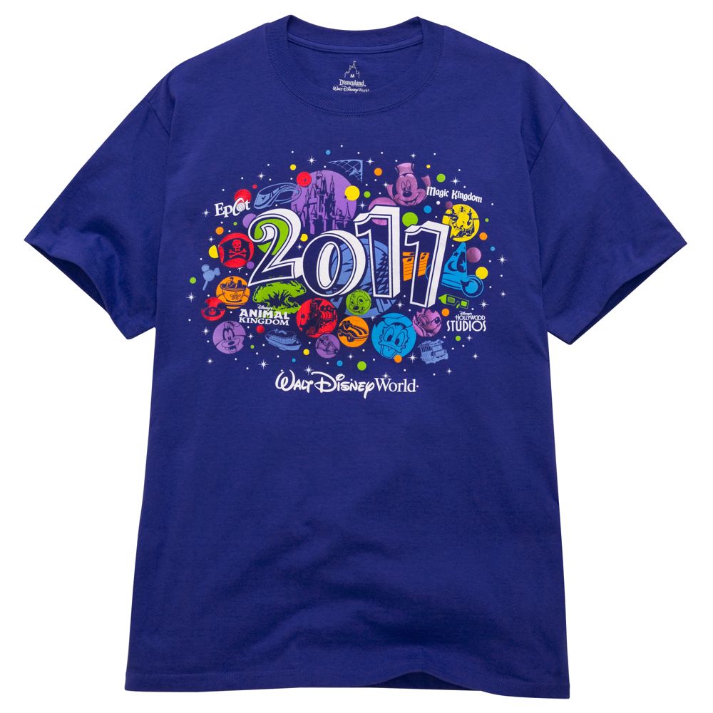 2011 Four Parks Walt Disney World Resort Tee for Adults